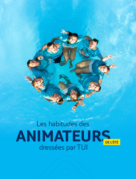 Les animateurs - infographie de présentation de données Les habitudes des animateurs de l'été en infographie
